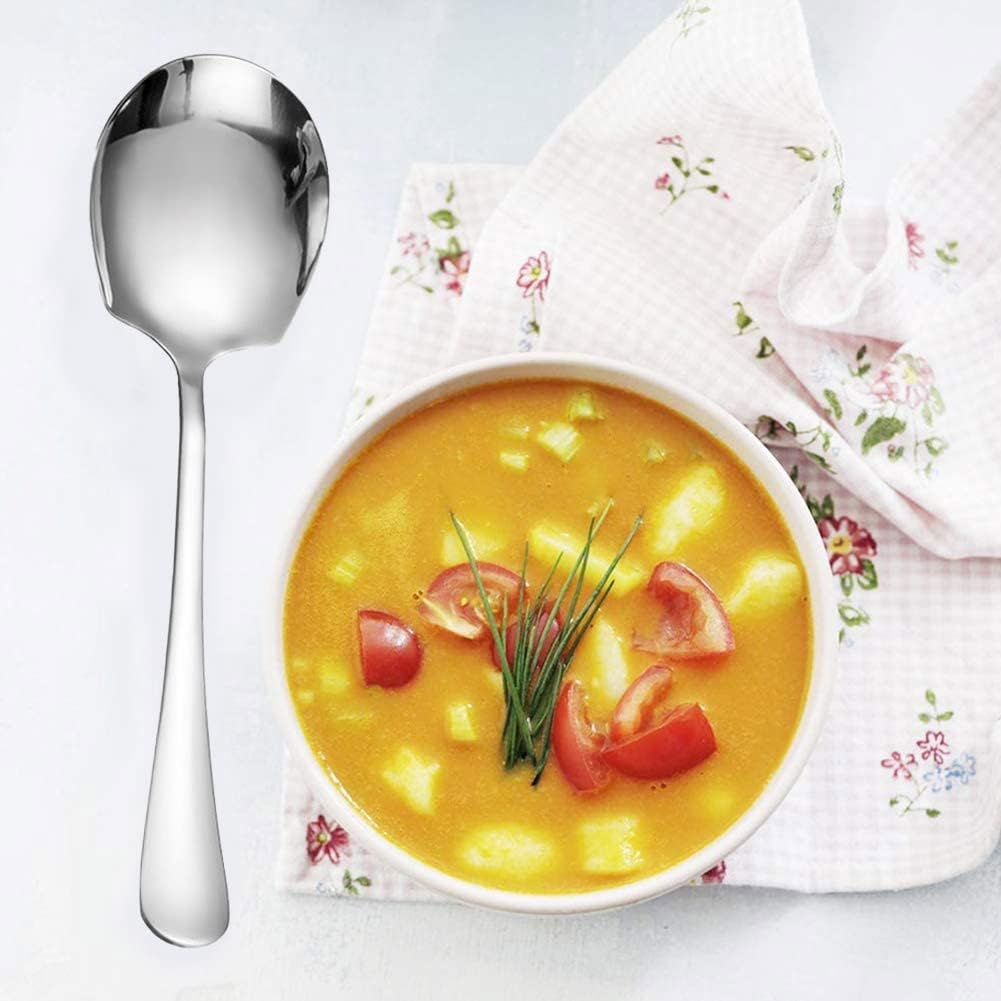 Large Stainless Steel Spoons, Serving Spoons for Hotel Meals V1237-ZY-203-1773