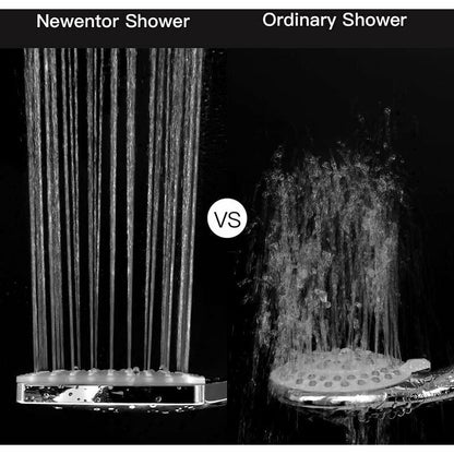 Shower Head, Large Square Shower Head with One-Hand Control, High Pressure Shower Head with 6 Shower Modes, V1237-ZY-203-1777