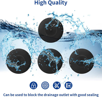 4-Pack Pool Wall Plug Replacement Parts - Above Ground Pool Filter Pump Filter Hole Plug Compatible with V1237-ZY-203-1798