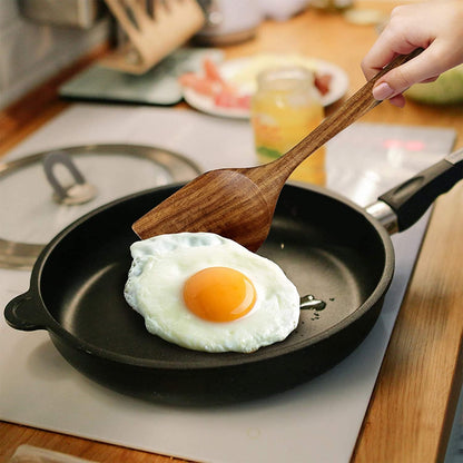 Set of 2 wooden spatulas 30 cm spatulas cooking utensils made V1237-ZY-203-1809
