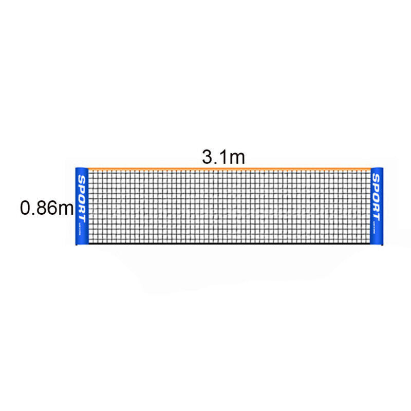 Portable Badminton Tennis Net Sports Replacement Training Net Outdoor 3/4/5/6M 3.1M V1237-ZY-203-1813