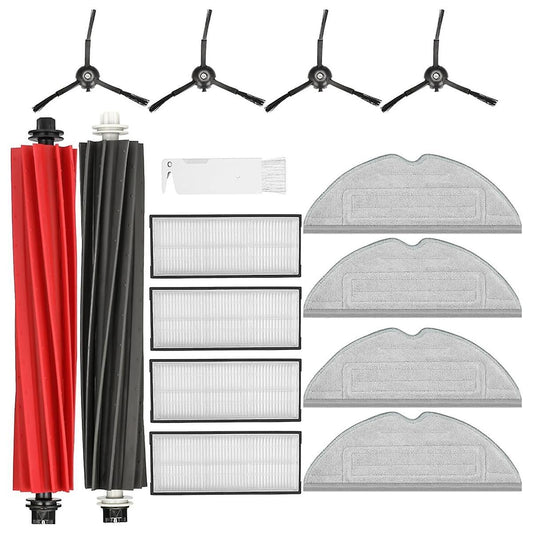 Main brush, HEPA filter, mop cloth, washable accessory set compatible with Roborock S8 / S8+ robot vacuum V1237-ZY-203-1814