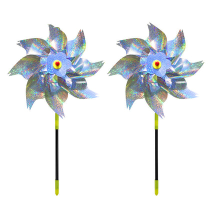 INF Reflective Scarecrow Wind Spinner Silver 2-pack V1237-ZY-203-1817