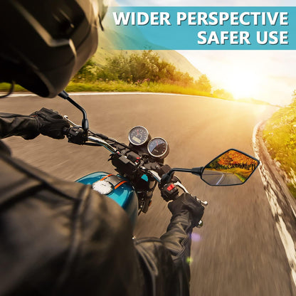 Motorcycle mirror, pair of universal rearview mirrors, suitable V1237-ZY-203-1820