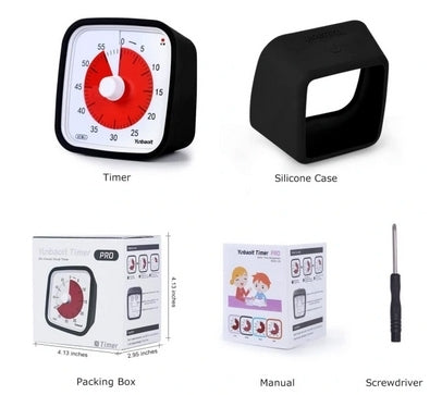 Visual Timer 60min - classroom school for children Black 150 V1237-ZY-203-1828