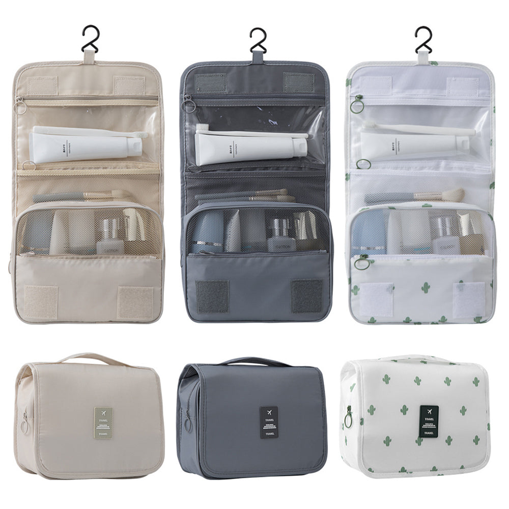 Hanging Toiletry Bag for Women Travel Toiletry Bags with Hook Beige V1237-ZY-203-1833