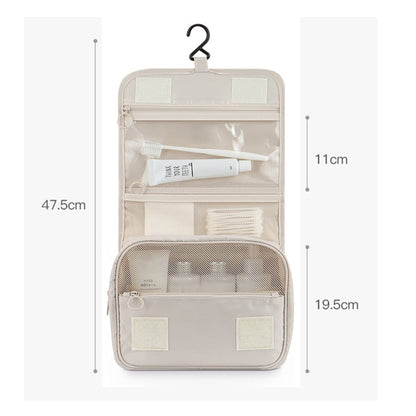 Hanging Toiletry Bag for Women Travel Toiletry Bags with Hook Beige V1237-ZY-203-1833