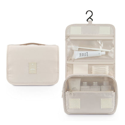 Hanging Toiletry Bag for Women Travel Toiletry Bags with Hook Beige V1237-ZY-203-1833