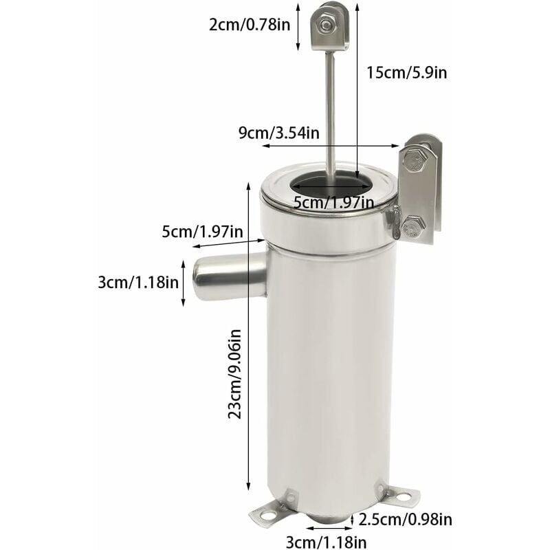 Stainless steel hand water pump - Hand pump - Manual water pump for groundwater up to 10 m depth V1237-ZY-203-1838