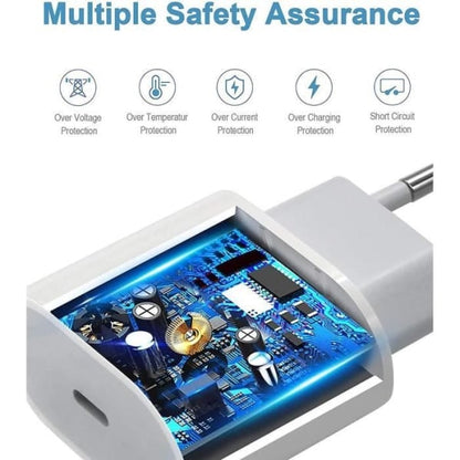 25W White Type-C Charger with Cable, Compatible with Samsung Galaxy A25 A15 A05 A05s A35 A55 V1237-ZY-203-1843