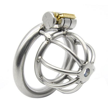 Stainless Steel Male Chastity Cage with Spikes - Perfect 40mm V1237-ZY-203-1848
