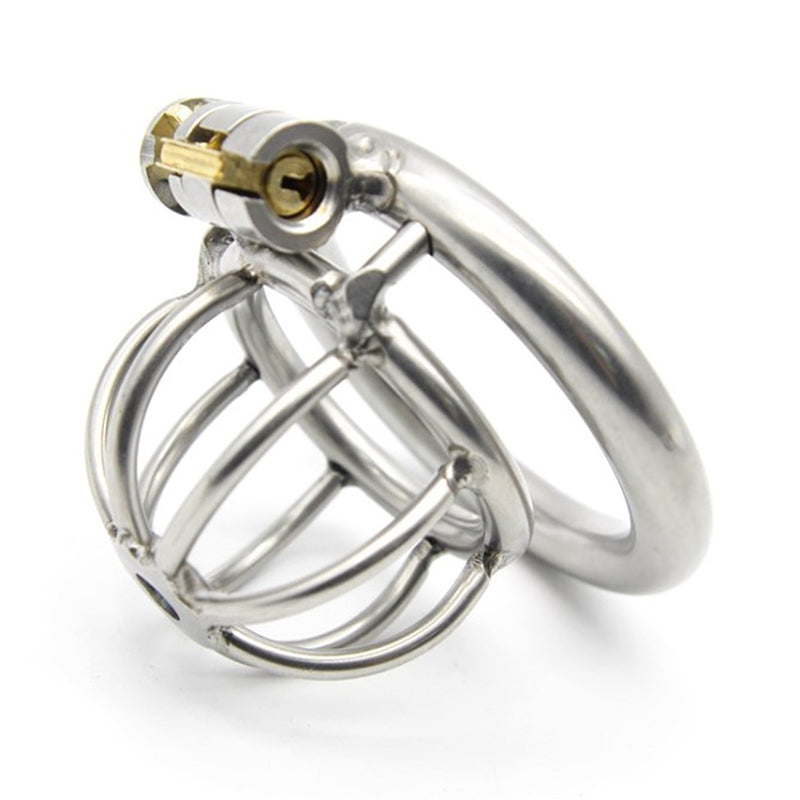 Stainless Steel Male Chastity Cage with Spikes - Perfect 40mm V1237-ZY-203-1848