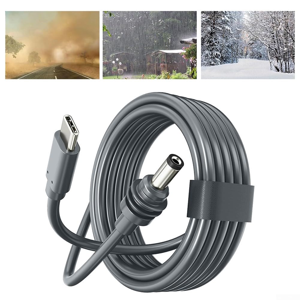 Power Cable compatible with Starlink Mini, Waterproof DC Male to USB-C (2 m) 2M V1237-ZY-203-1861
