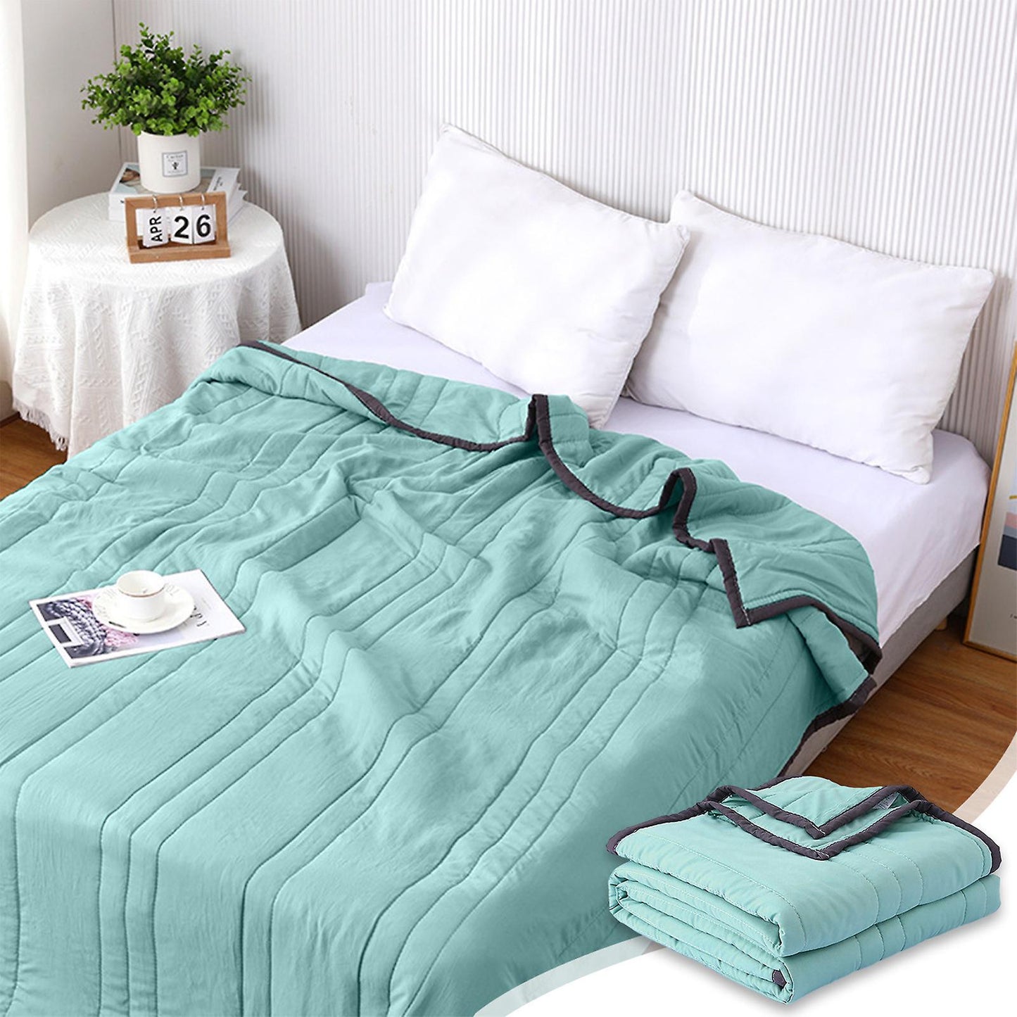 Cooling summer blanket for hot people and night sweats, cooling blanket - double-sided cooling effect, V1237-ZY-203-1873