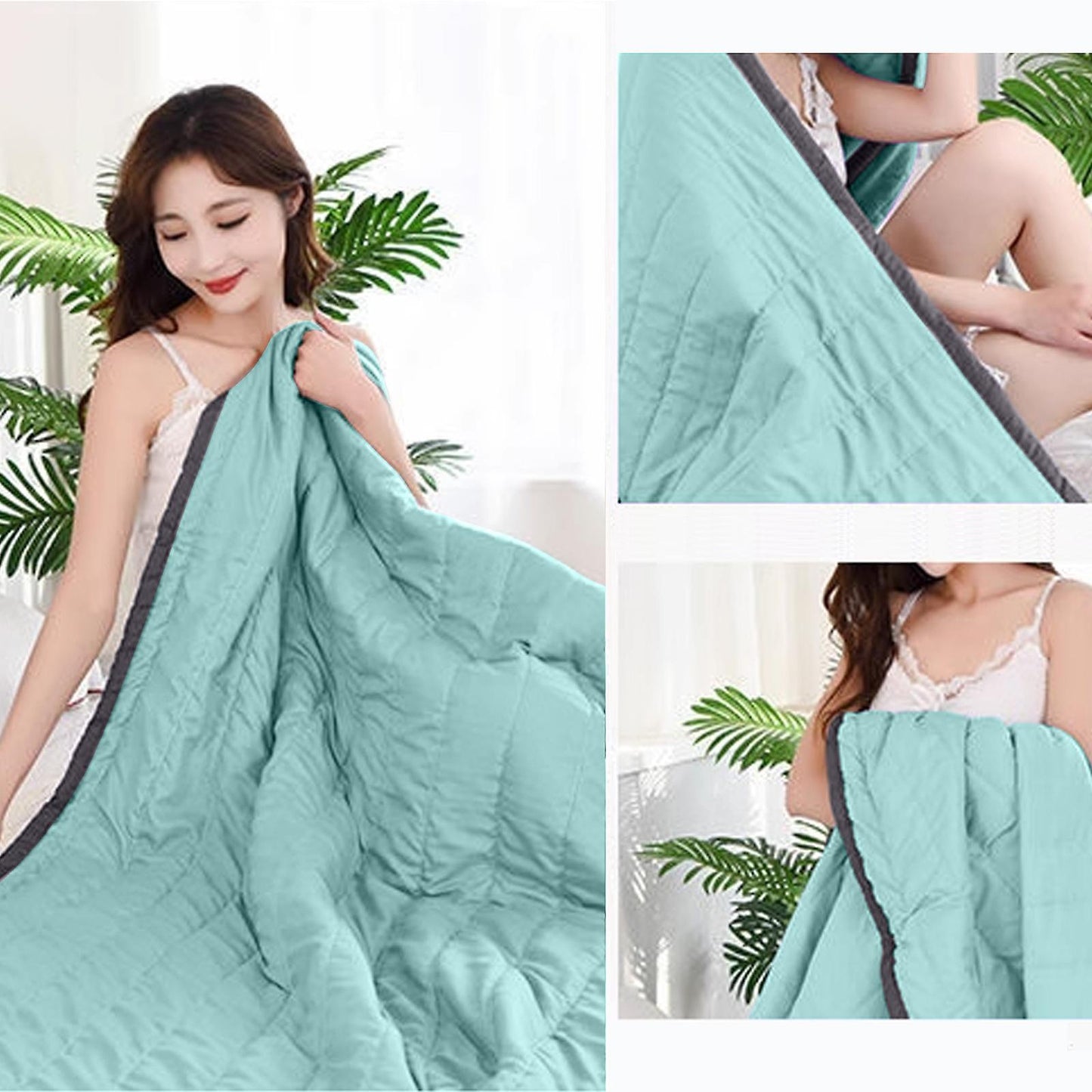Cooling summer blanket for hot people and night sweats, cooling blanket - double-sided cooling effect, V1237-ZY-203-1873