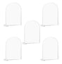 5-pack Transparent Acrylic Sign Acrylic Wedding Table Number with Stand Blank Arched Guest Name Table Number V1237-ZY-203-1878