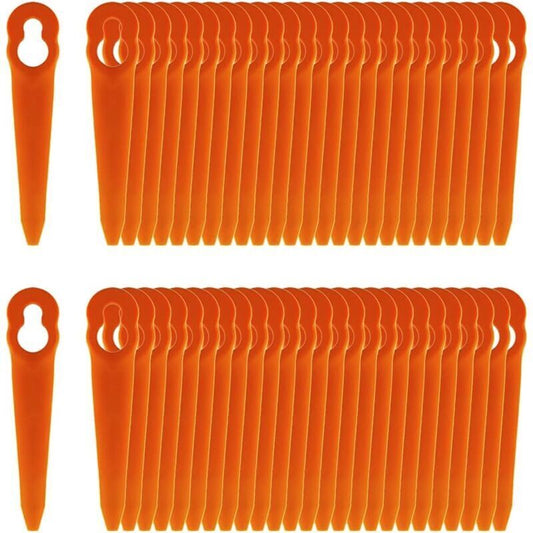 Pack of 100 Compatible Blades for Stihl PolyCut 2-2 PolyCut 3-2, FSA 45 FSA 57 FSE 52, Plastic Blades for V1237-ZY-203-1895