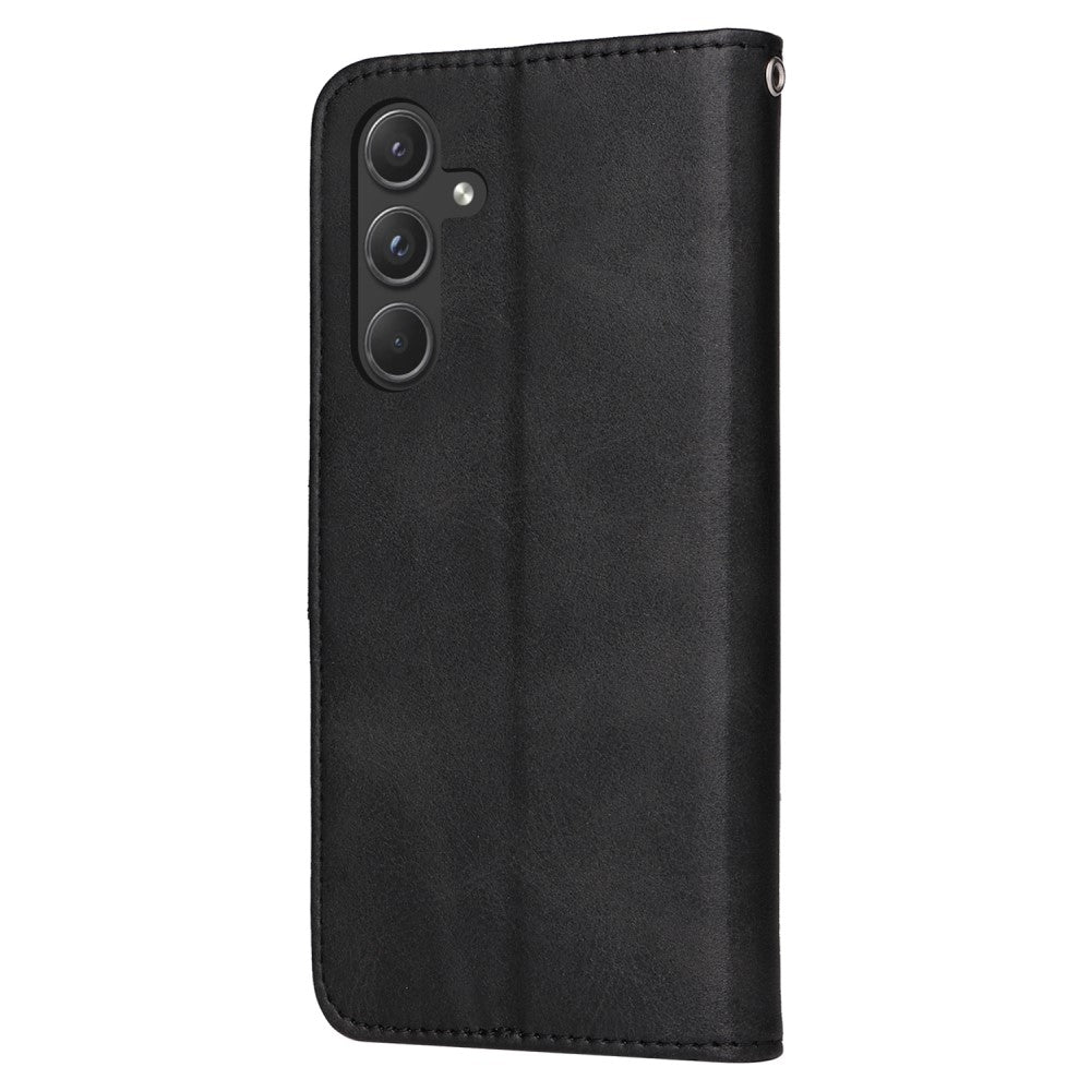 SKALO Samsung A55 5G PU Leather Wallet Case - Multiple Colors Black V1237-ZY-203-1907