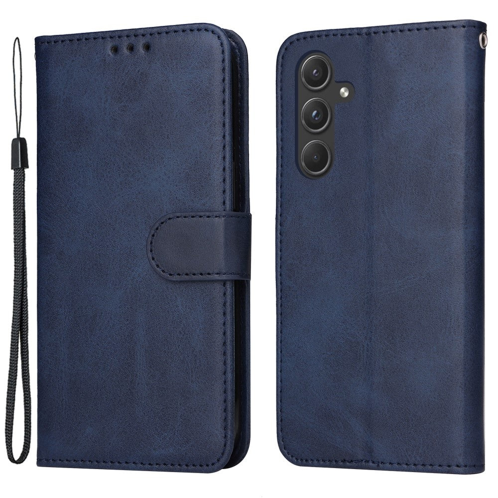 SKALO Samsung A55 5G PU Leather Wallet Case - Multiple Colors Blue V1237-ZY-203-1918