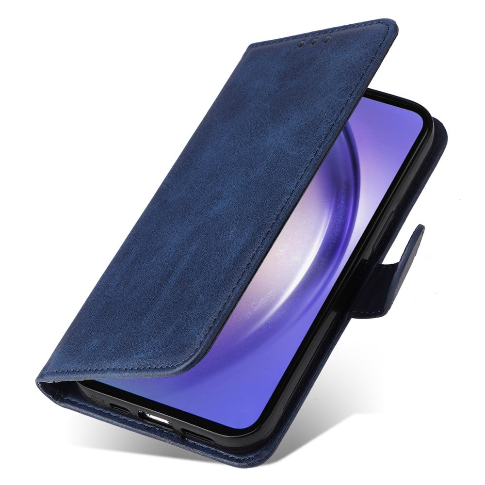 SKALO Samsung A55 5G PU Leather Wallet Case - Multiple Colors Blue V1237-ZY-203-1918