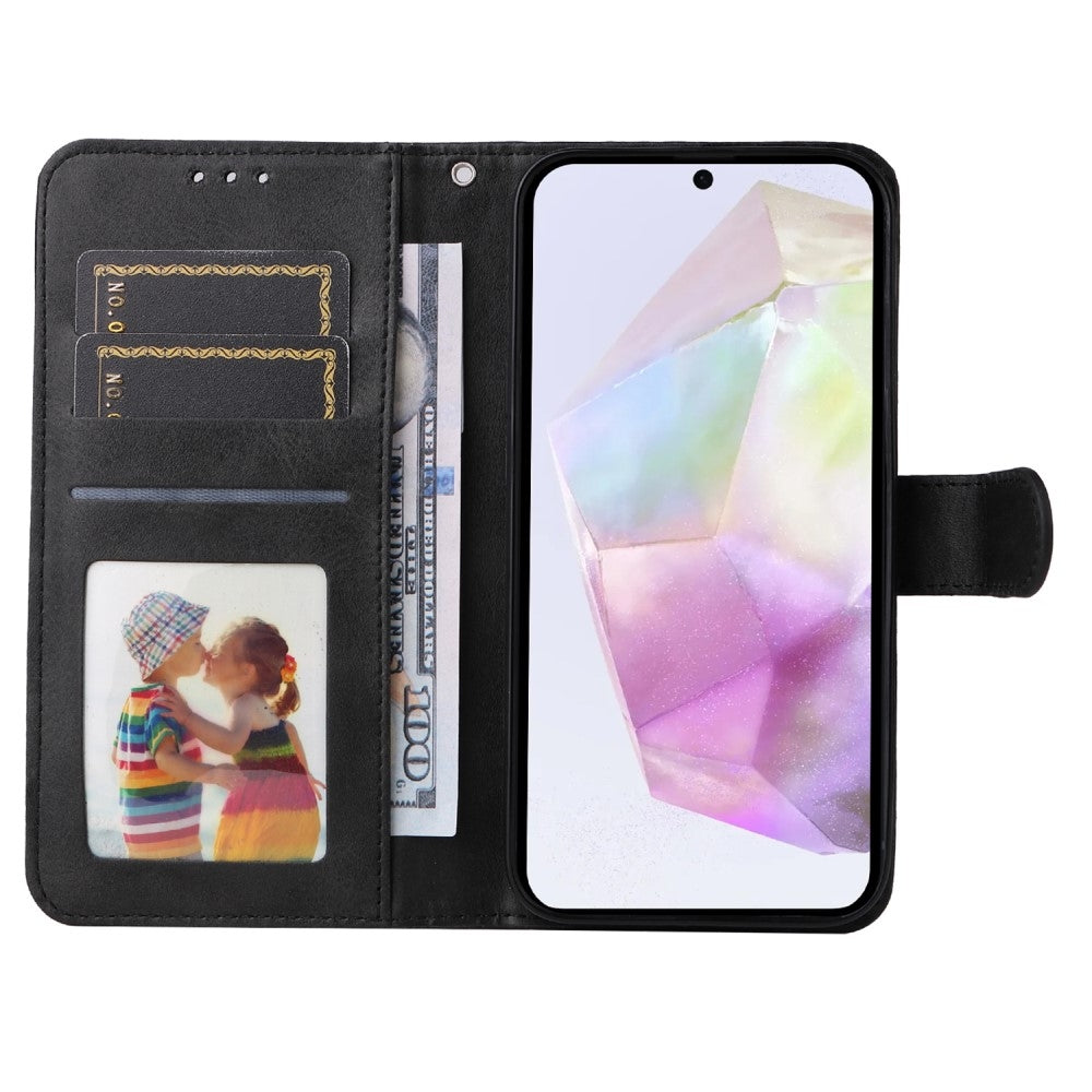 PU Leather Wallet Case Compatible with Samsung A56 5G - More Colors Available Black Black V1237-ZY-203-1922