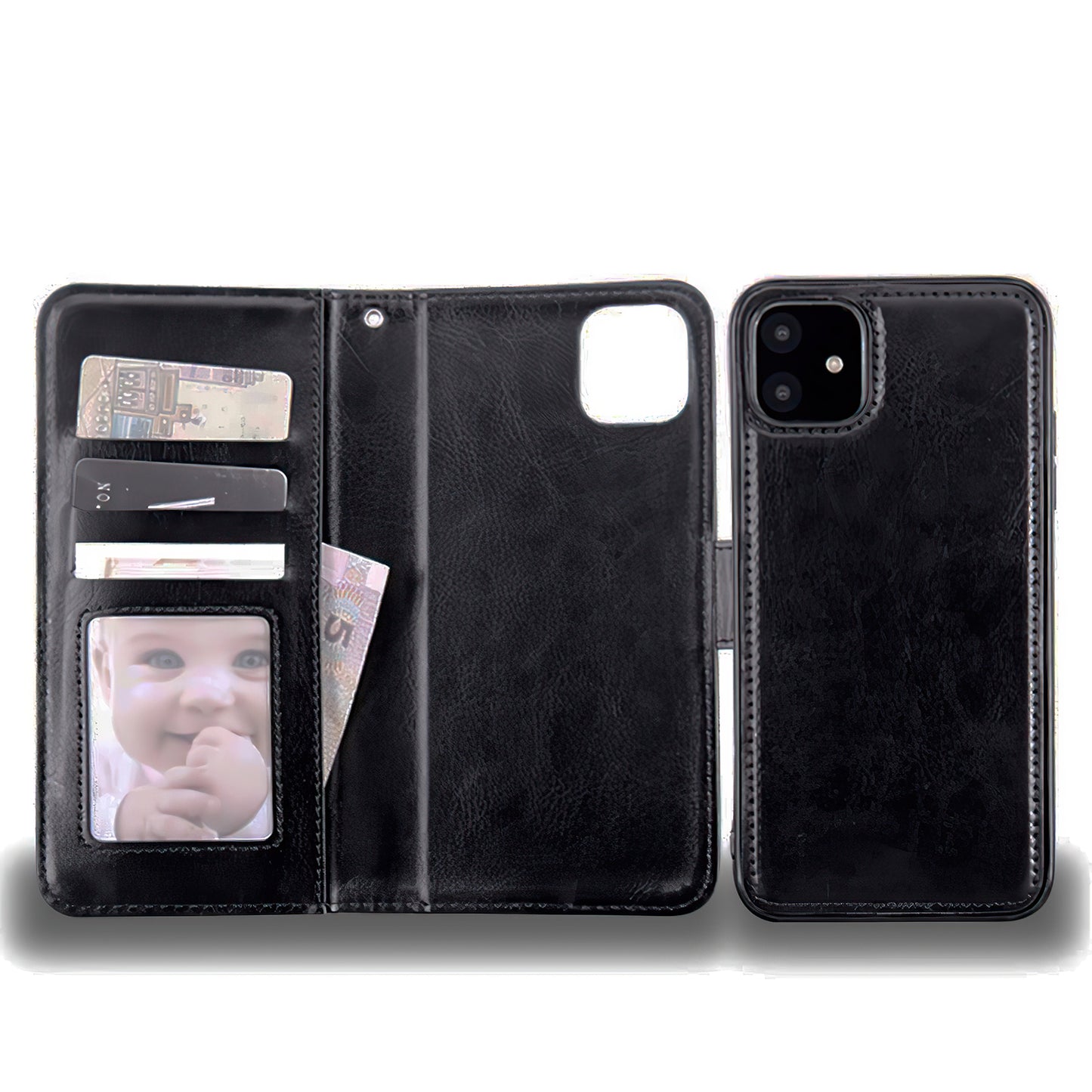 iPhone 12 - Leather Case / Protection Pink V1237-ZY-203-1934
