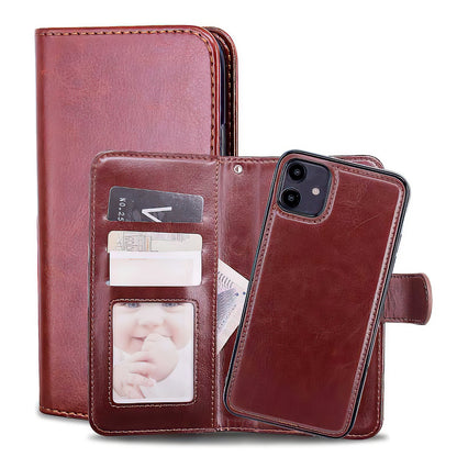 iPhone 12 - Leather Case / Protection Pink V1237-ZY-203-1934