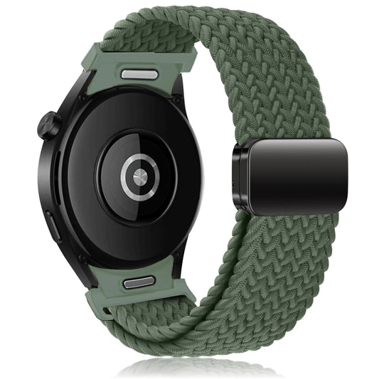Braided Strap for Samsung Galaxy Watch 6 4 classic/5 Pro 45mm 47mm 43mm 44mm 40mm Magnetic Strap Without Gap V1237-ZY-203-1943