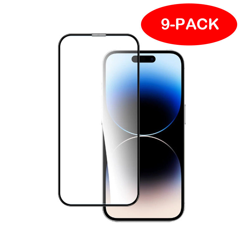 [9-Pack] iPhone 15 Promax Tempered Glass Screen Protector Transparent iPhone 15 Promax 9 pieces V1237-ZY-203-1963