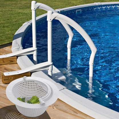 Pool Filter Basket, 15.8 x 7.6 cm pool hole basket with handle safe plastic replacement pool filter basket V1237-ZY-203-1981