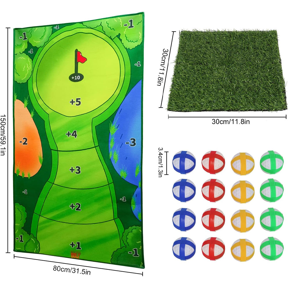 Casual Golf Game Set, 0.8x1.5M Golf Hitting Mat V1237-ZY-203-1988