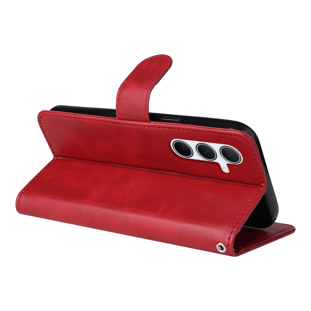 PU Leather Wallet Case Compatible with Samsung A56 5G - More Colors Available Red Red V1237-ZY-203-1992