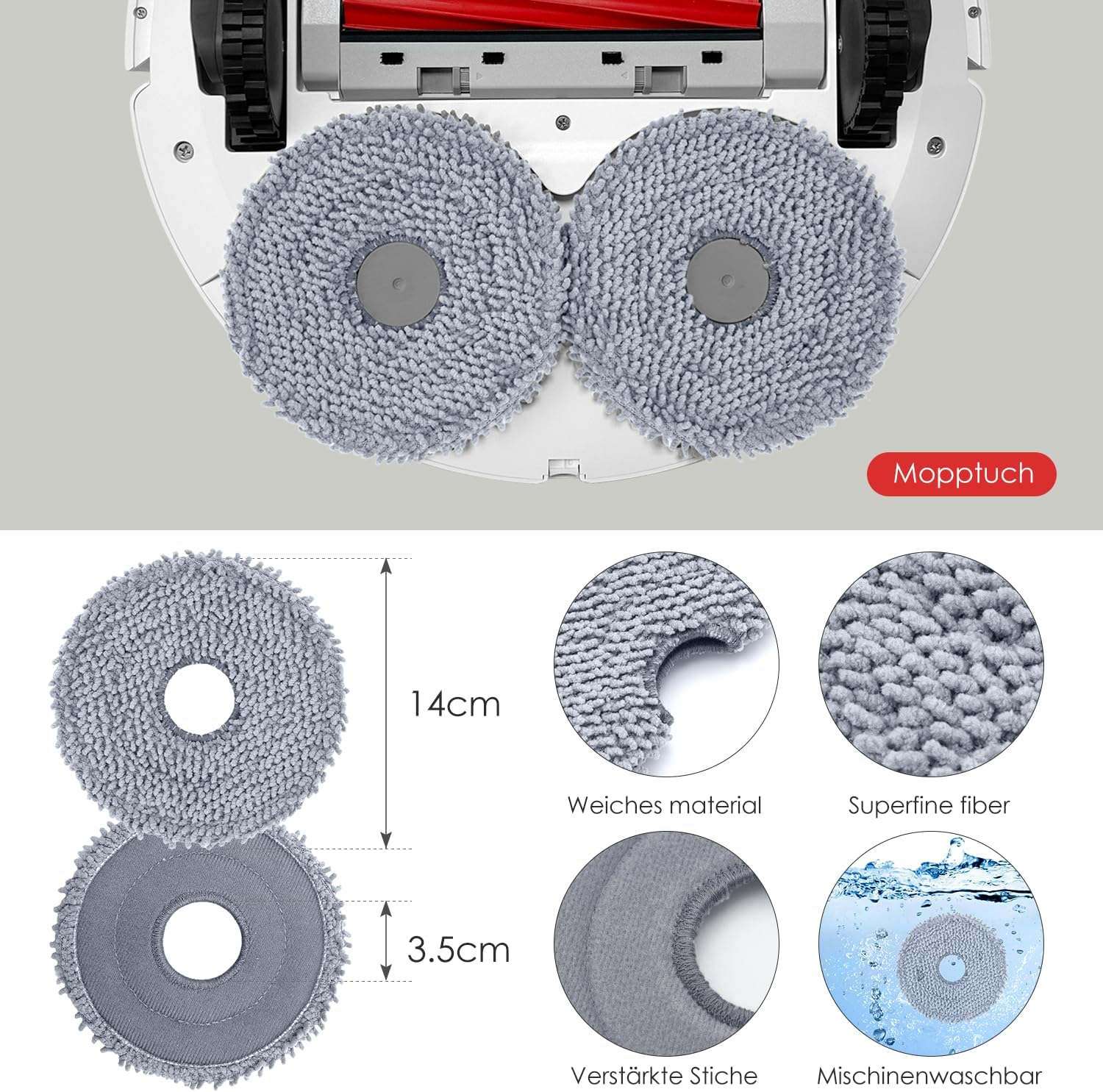 INF Roborock Qrevo S/Qrevo Pro/Qrevo MaxV Robot Vacuum Cleaner Accessories V1237-ZY-203-2003