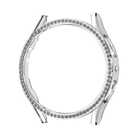 Compatible with Samsung Galaxy Watch 6 5 4 40mm 44mm Case PC Single Row Diamond-Coated Shiny Protection V1237-ZY-203-2015