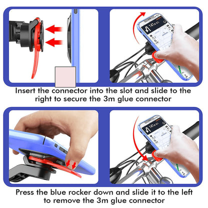 Quad-lock Out Front Bicycle Twist Mountain Cradle Telephone V1237-ZY-203-2018