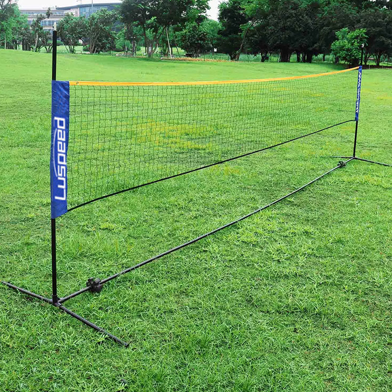 Portable Foldable Standard Professional Badminton Net Indoor Outdoor White 5.1m V1237-ZY-203-2033