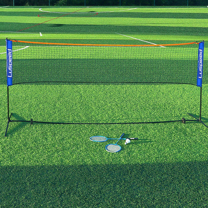 Portable Foldable Standard Professional Badminton Net Indoor Outdoor White 5.1m V1237-ZY-203-2033