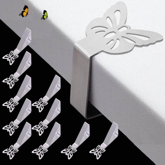 10-pack Tablecloth Clips for Thick Outdoor Tables, Butterfly Tablecloth Clip for Indoor Picnic Tables, Heavy V1237-ZY-203-2038