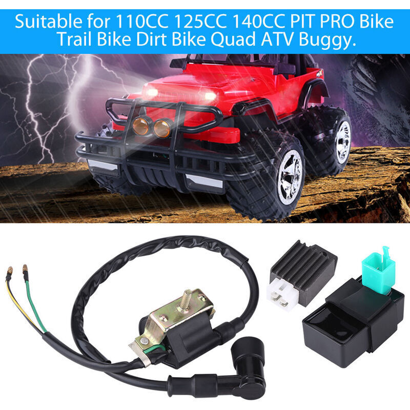 Ignition Coil CDI Regulator for 110CC 125CC 140CC Trail Bike Dirt Bike Quad ATV, DEBUNS V1237-ZY-203-2042