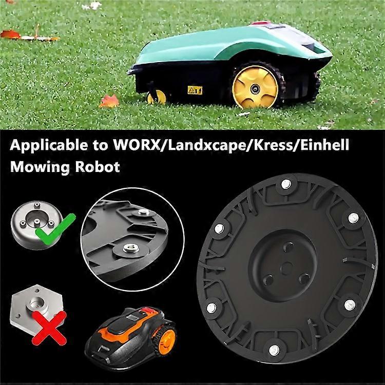 RSD-01 Compatible for WORX / Landxcape / Kress / Einhell Lawn Mower ABS 6-Blade Cutter Head Turntable V1237-ZY-203-2053