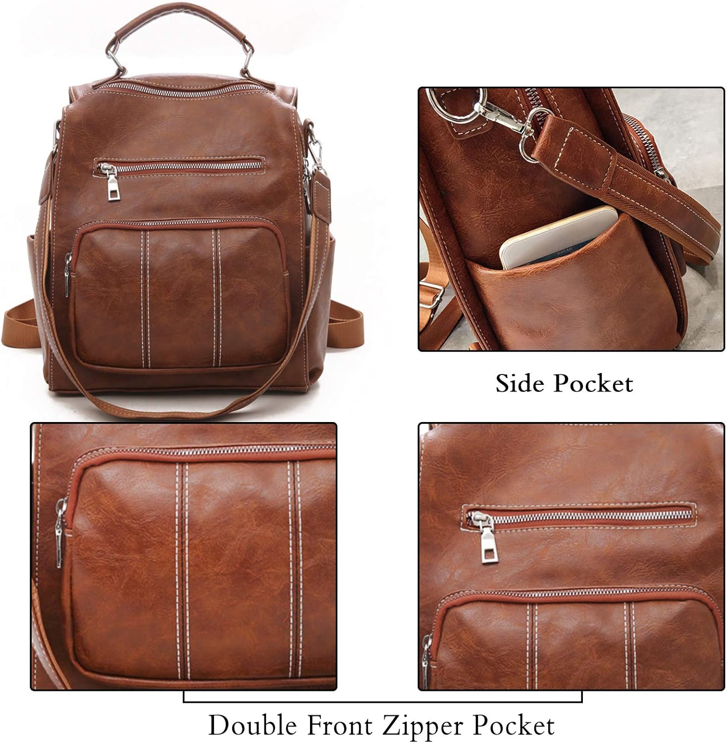 Vintage Backpack Women Shoulder Bag Girls Waterproof Daypack V1237-ZY-203-2074