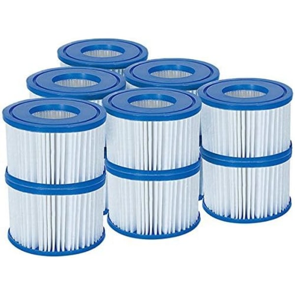 Lay-Z-Spa Filter Cartridge VI for all Lay-Z-Spa models - 6 x Double Pack (12 filters) V1237-ZY-203-2084