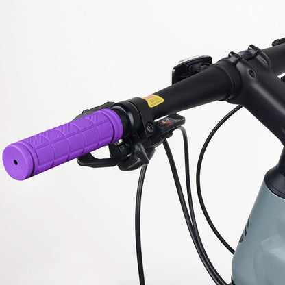 pair of ergonomic bicycle handles in non-slip soft rubber, Purple V1237-ZY-203-2094