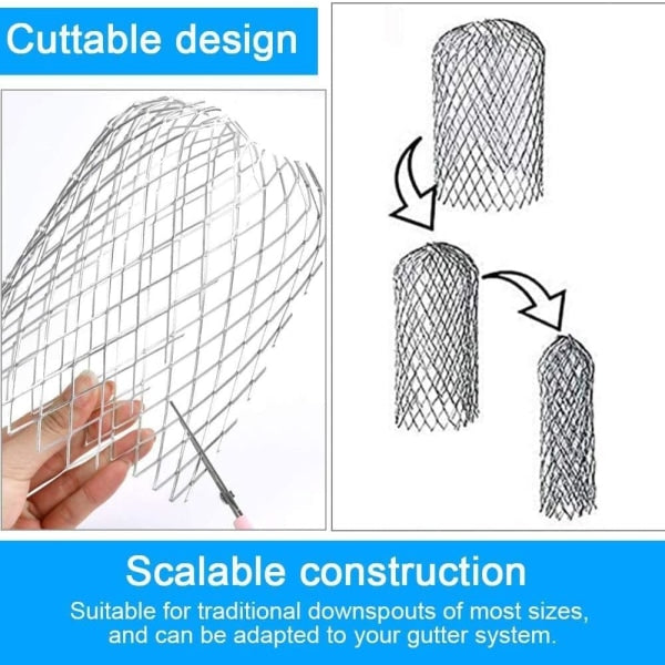 4-pack expandable metal gutter filter screens, leaf strainers, gutter and downspout guards - max V1237-ZY-203-2120