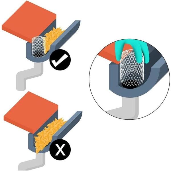 4-pack expandable metal gutter filter screens, leaf strainers, gutter and downspout guards - max V1237-ZY-203-2120