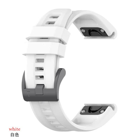 26mm Silicone Strap for Garmin fenix 7X 7 7S 6X 6 Pro 6S 5 5X Plus Smartwatch Bracelet for Garmin Descent V1237-ZY-203-2154