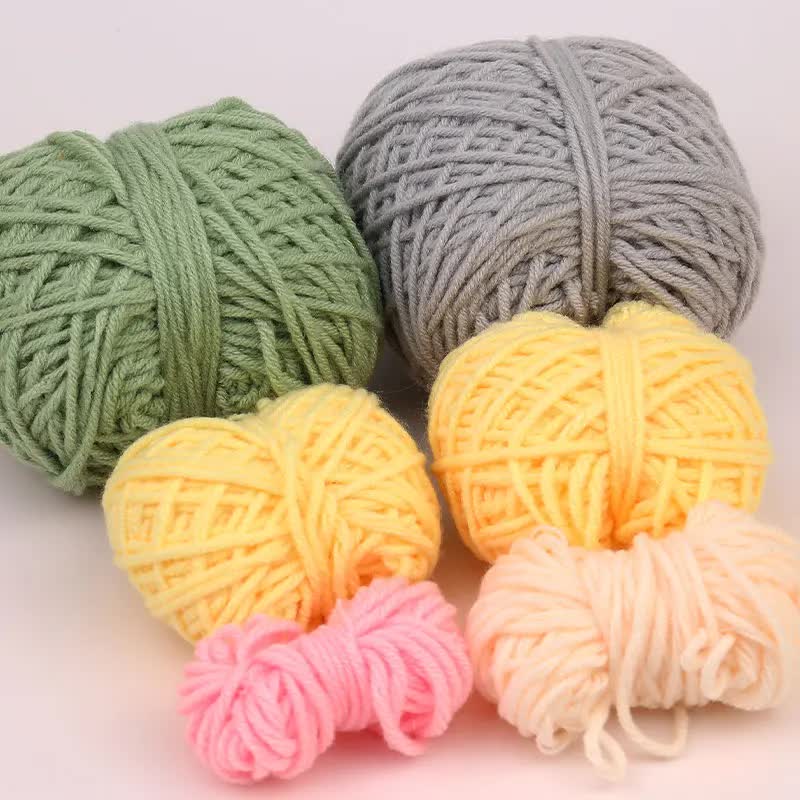 4-Piece DIY Crochet Kit for Animals with Hand Knitting Yarn, Needles, Plush Doll, Easy for Beginners, V1237-ZY-203-2157