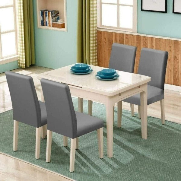 Set of 6 Universal Stretch Chair Covers - Modern - Grey V1237-ZY-203-2164