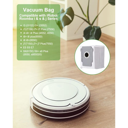 iRobot Roomba i7 i3 i4 i6 j7 i8 S9 E5 E6 E7 Clean Base Vacuum Cleaner Bags, 10-pack V1237-ZY-203-2215