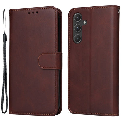 SKALO Samsung A55 5G PU Leather Wallet Case - Multiple Colors Brown Brown Brown V1237-ZY-203-2221